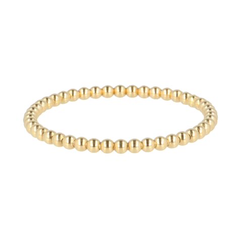 Flex Armband 4mm Bol 18kt Geelgoud