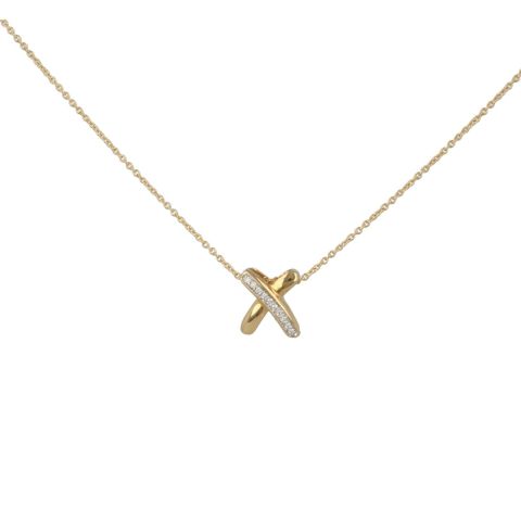 Yeva | Necklace Yellow Gold | Kiss