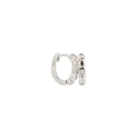 Yeva | 14carat Whitegold Hoops | Diamond