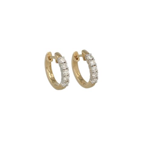 Lux | Earring Yellow gold | Diamonds