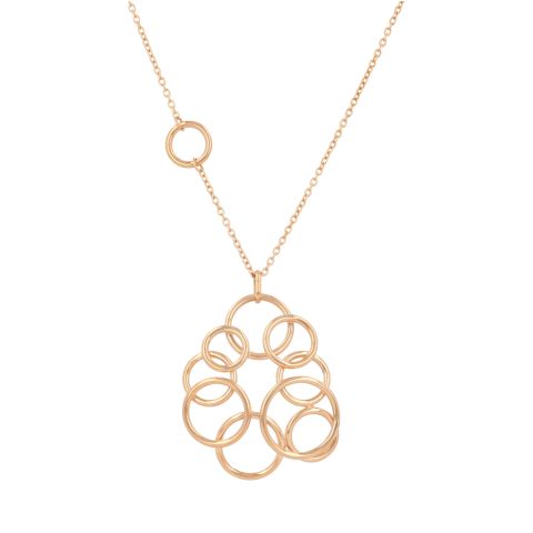 Dot | 14Carat Pink gold Necklace | Circles