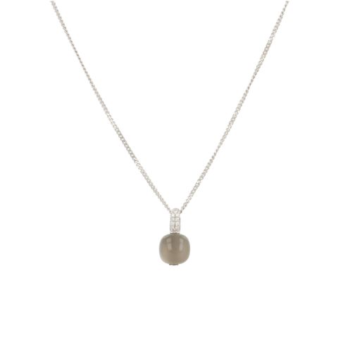 Yeva | 14Carat White gold Pendant | Gray Moonstone