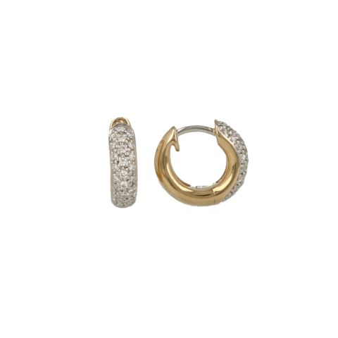 Be | Earring Yellow gold | Diamonds Pavé 