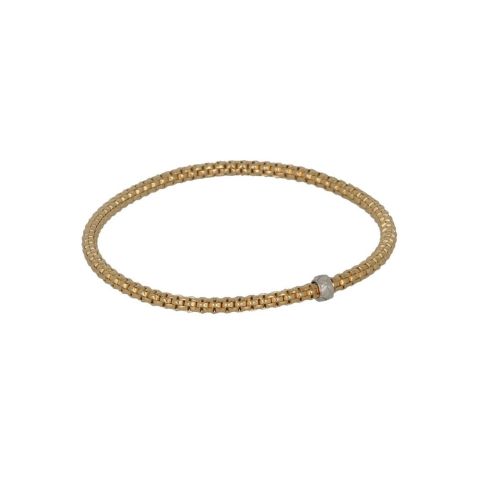 Sundrops | Flex Bracelet Yellowgold Braid | 2.8mm
