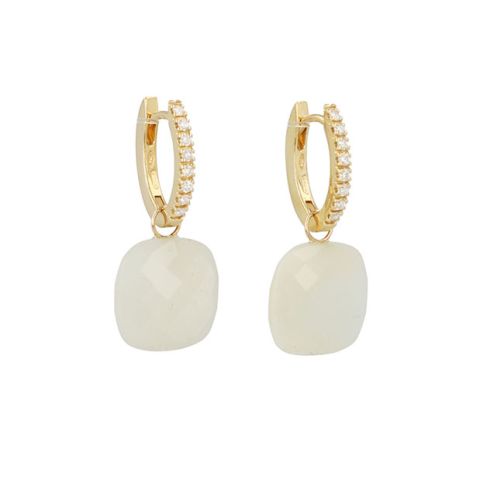 Varivello Set | Yellow Gold & Diamonds | White Moonstone 