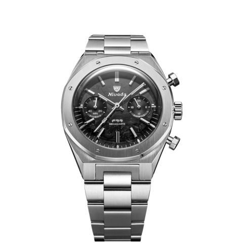 Nivada Grenchen F77 chronograph carbon 38mm 68002Q77