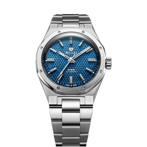 Nivada Grenchen F77 MKII blue no date| 38mm