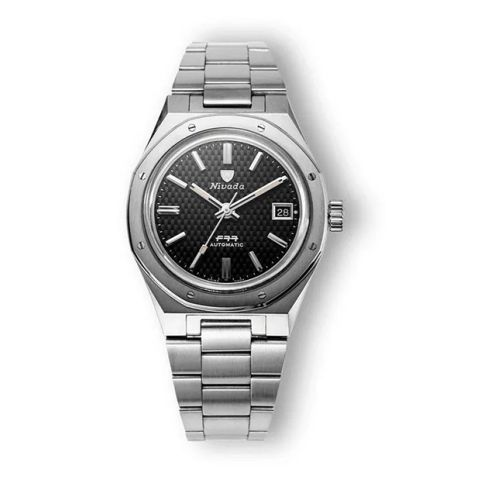 Nivada Grenchen F77 Black Date | 37mm 69000A77