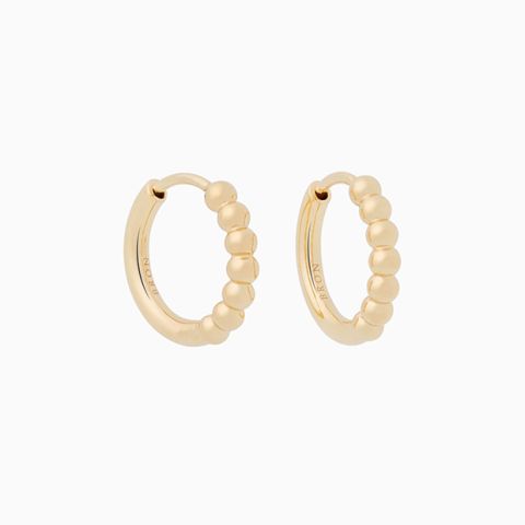 BRON | Lux Bead Hoops | 16mm