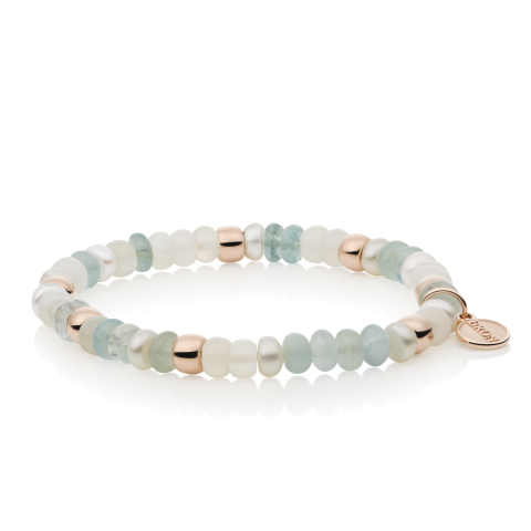 BRON | Reflex Bracelet | Aquamarine - Moonstone - Pearl