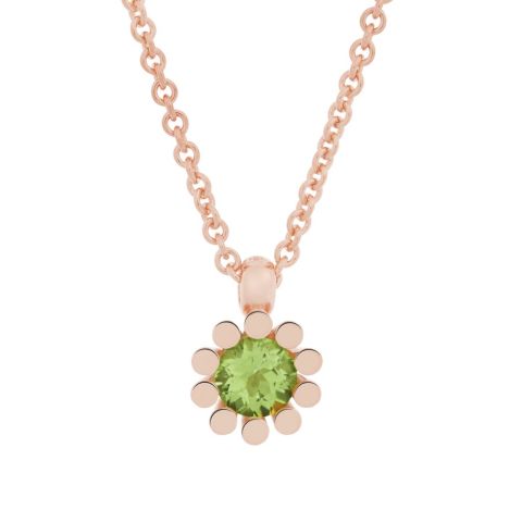BRON Sprite Pendant Pinkgold | Peridot 8HR3352PE
