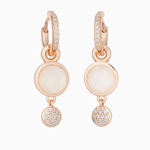 BRON | Sushi Earrings | Diamonds - Moonstone