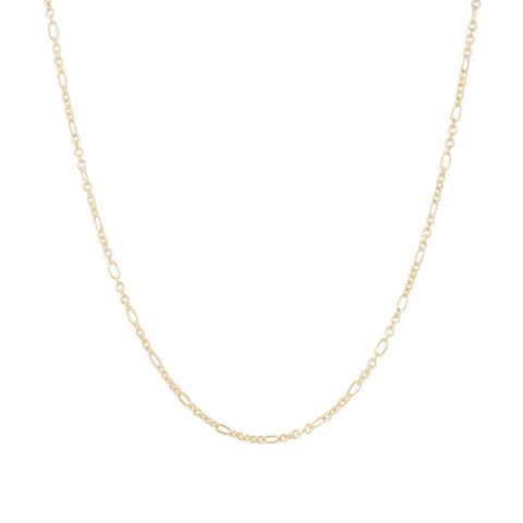 Dot | Necklace Yellow Gold | Figaro