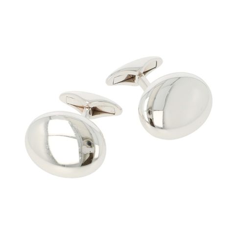 Emil Kraus Cufflinks | White Gold | 18x14mm