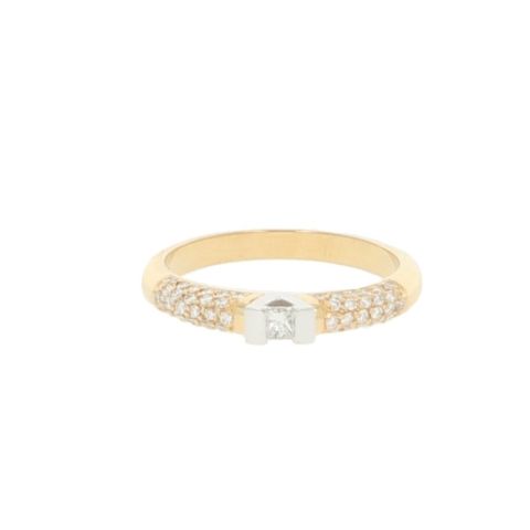 Be | Ring Bicolor |Pavé Diamonds
