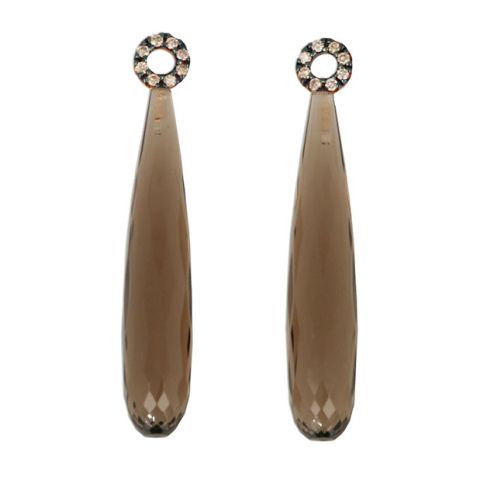 Varivello Pendants | Smoky Quartz | Brown Diamonds