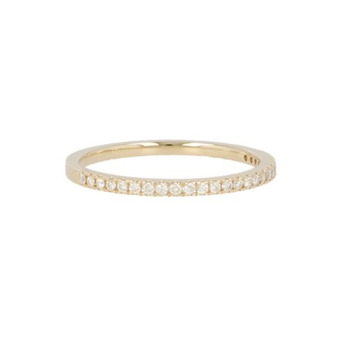 Yeva | Alliance Ring Yellow Gold | 25 Diamonds