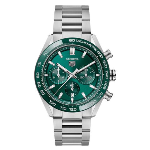 TAG Heuer Carrera Calibre Heuer 02 Steel Green | 44mm CBN2A1N.BA0643