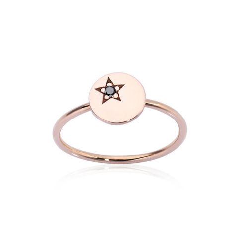 Burato Gioielli | Black Star Paillette Ring