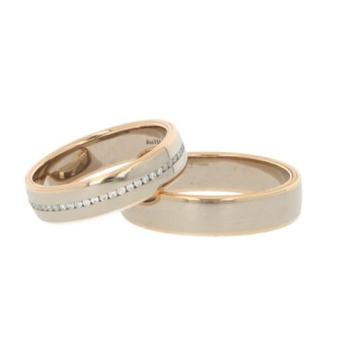 Christian Bauer | Ringen Set Bicolor| Diamant 0,230ct