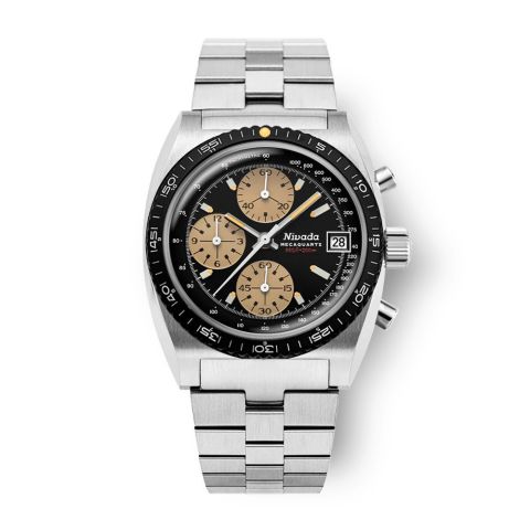 Nivada Grenchen Chronosport Sand/Black Steel 77001Q45 | 38mm