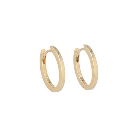 Varivello Fine Line | Yellow Gold Earrings | Large