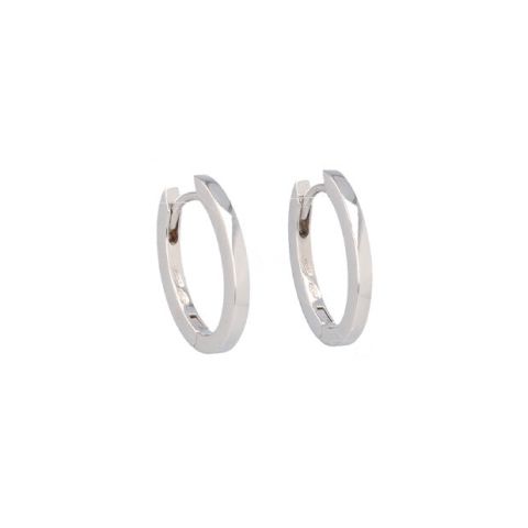 Varivello Fine Line | White Gold Earrings | Large