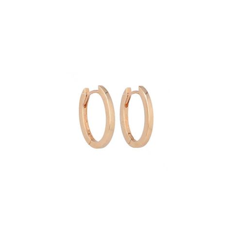 Varivello Fine Line | Pink Gold Earrings | Small 