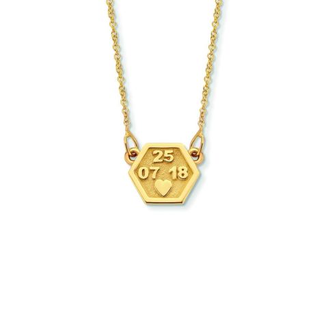Minitials Exagoni Necklace | 18ct Gold
