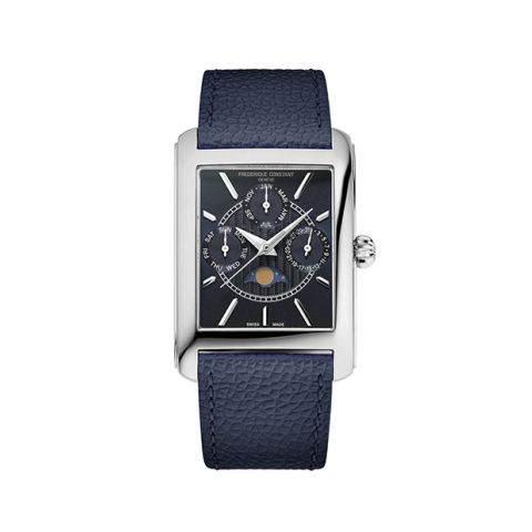 Frederique constant classic Carree Business timer Blue FC-265N4C6
