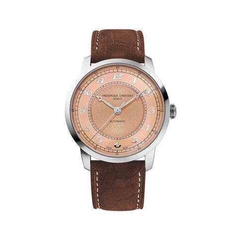 Frederique Constant Classics Premiere Salmon/Leather | 38.5mm