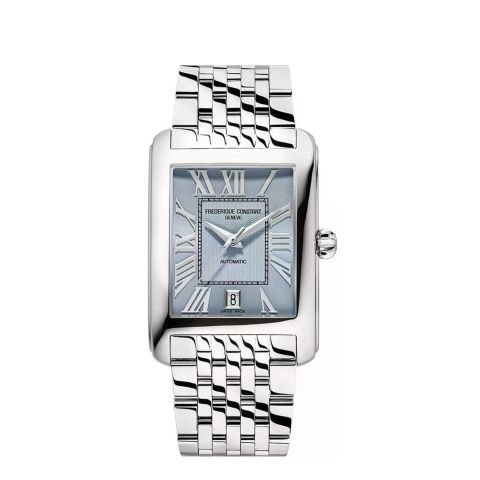 Frederique Constant Classic Carree Automatic ice blue 42.3 X 30mm | Juwelier van Willegen