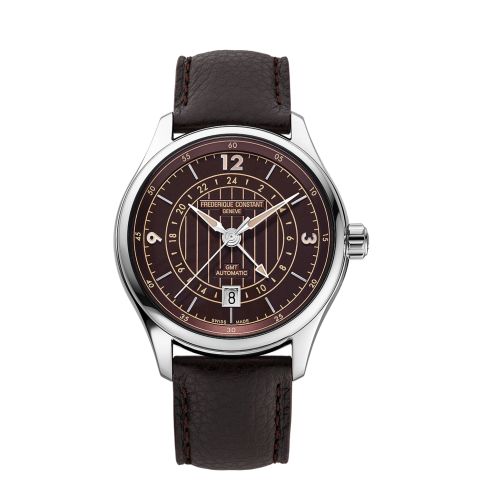 Frederique Constant Runabout GMT brown limited edition 42mm | FC-350RBR5B6 | Juwelier van Willegen