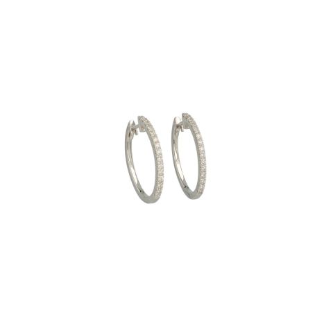 Lux | Hoops White Gold | Diamond 0.34ct