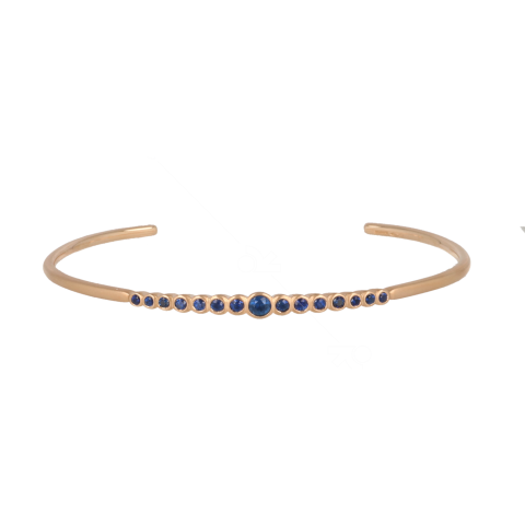 Yeva | 18carat Pinkgold Bracelet | Blue Sapphire