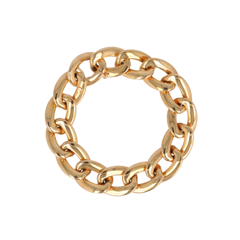 Gouden Gourmette armband