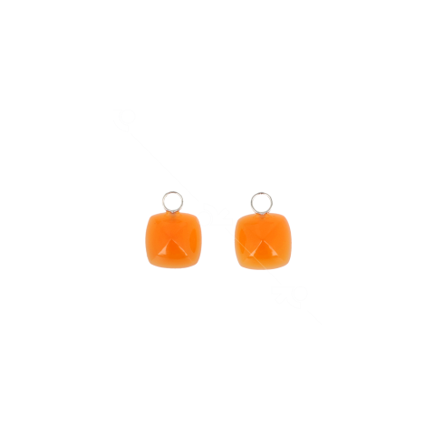 Varivello Pendants | Orange Onyx | 10 x 10 mm