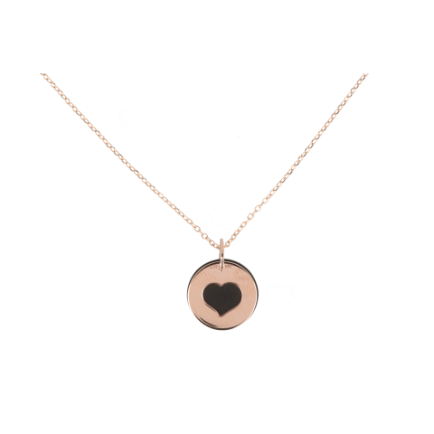 KEK | Necklace Pink Gold Heart | Corian