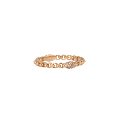 Yeva | 14carat Pinkgold Ring | Champagne Diamond