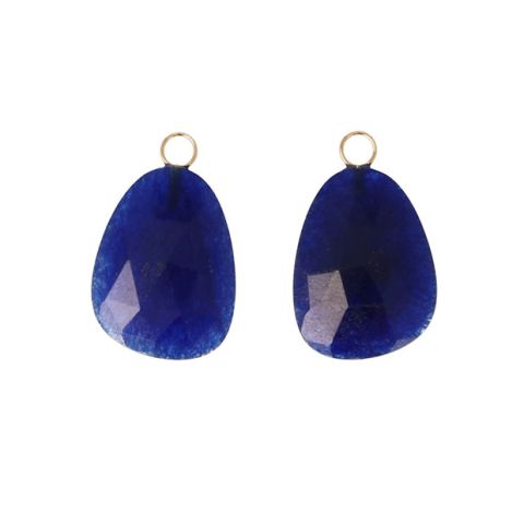 Varivello Pendants | Dark Blue Jade | 20 x 15 mm