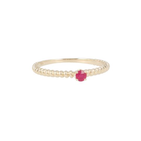 Yeva | Ring Yellow Gold | Ruby