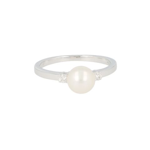 Shima Pearls | Ring White Gold | Pearl & Diamonds