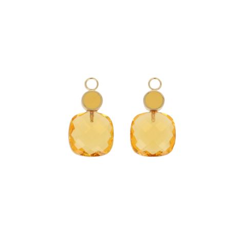 Varivello25 Pendants | Yellow Enamel | Citrine