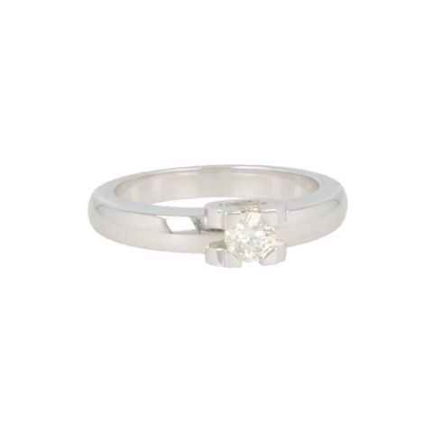 Lux | Ring White Gold | Diamond 0,30ct