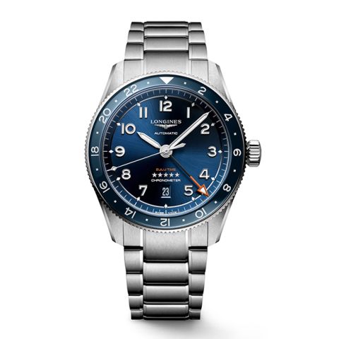 Longines Spirit Zulu time blue | 42mm L3.812.4.93.6