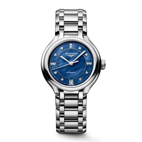 Longines PrimaLuna Automatic Blue/Diamonds L8.124.4.97.6