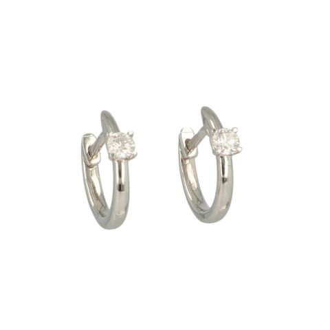 Lux | Hoops White Gold Diamonds | 0.24ct