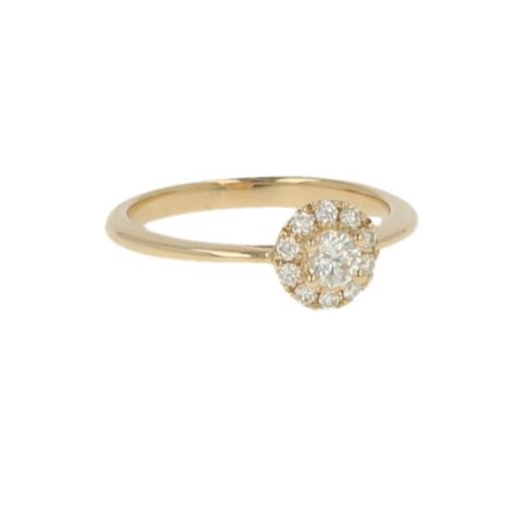 Lux | Ring Yellow Gold | Diamonds 0.35ct