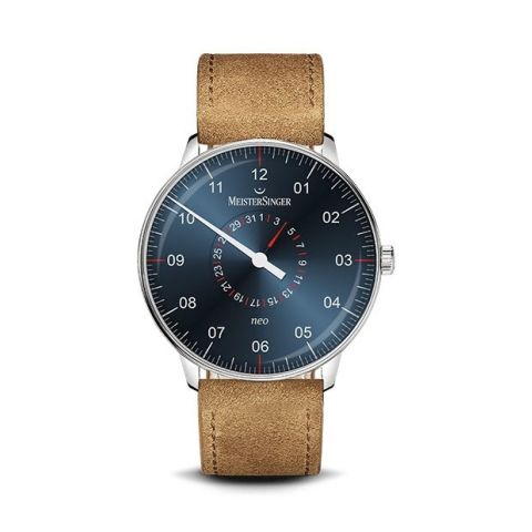 Meistersinger Neo Plus Pointer date NED417 Suede | 40MM