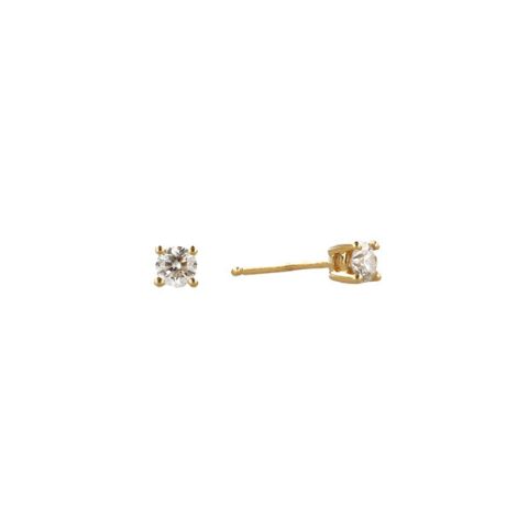 W | Diamond Ear studs Yellow Gold | 0.60ct